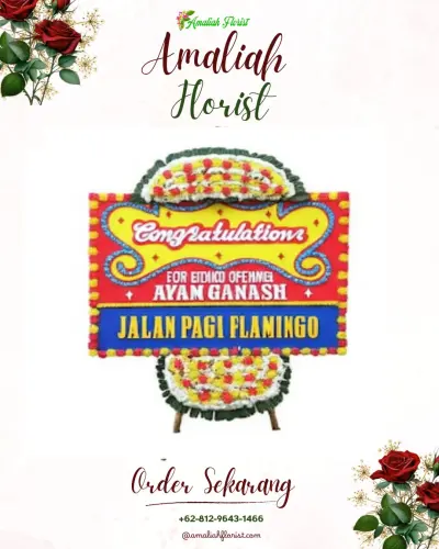 Bunga Papan Congratulation di Way Halim Permai